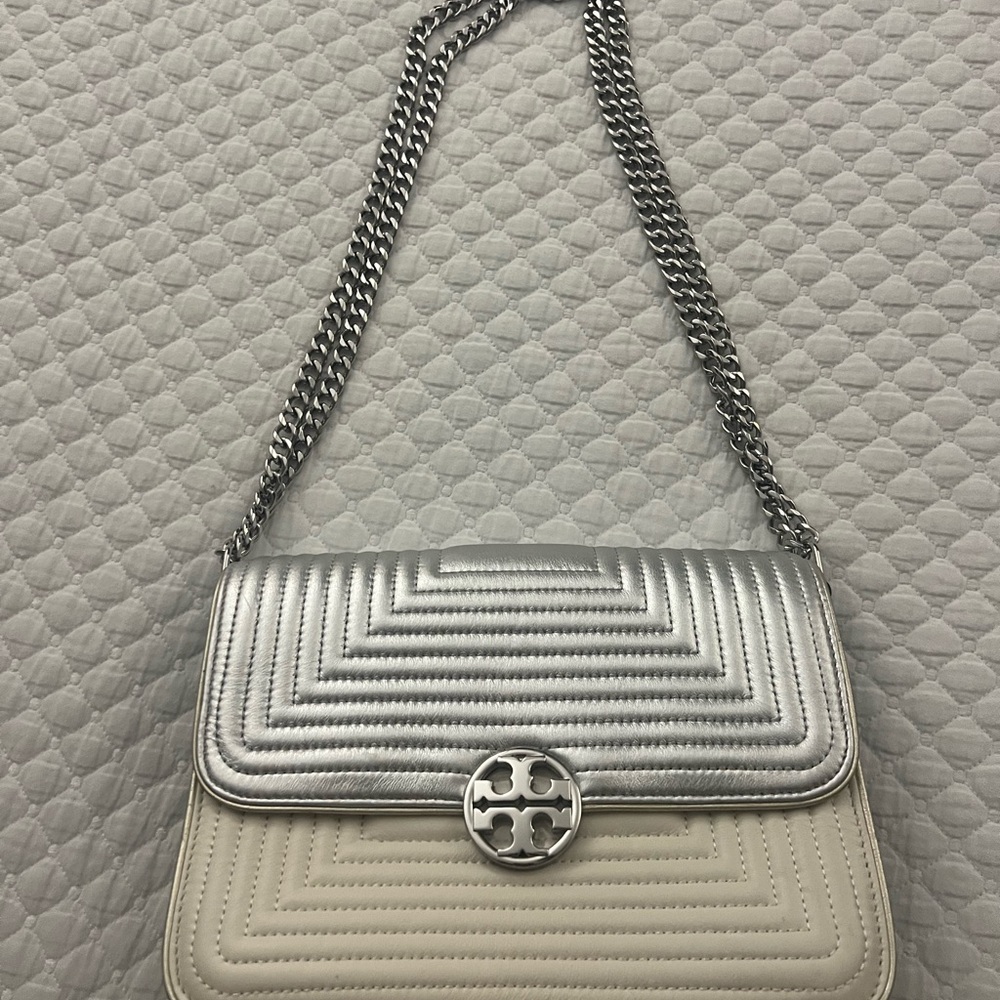 Tory Burch Duet Chain Trapunto Convertible Shoulder Bag
